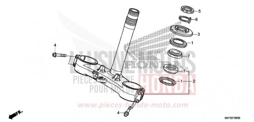 TIGE DE DIRECTION CBR1000S1K de 2019